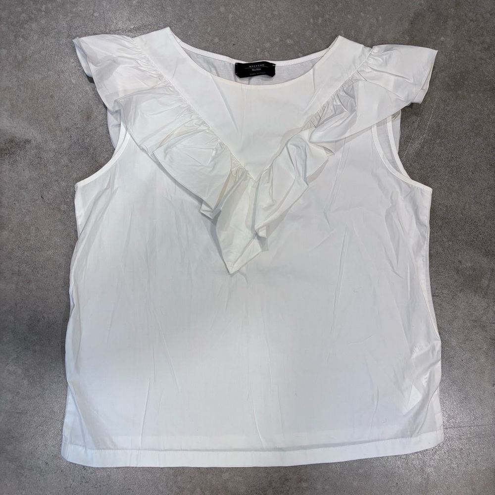 MaxMara Weekend ruffle tank blouse